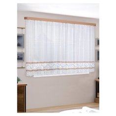 88832 Гардина, 400*160, белый/коричневый Racc Olto