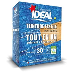 Краска IDEAL BLUE JEANS «Все в Одном» для окрашивания джинсов, синяя, 350 г.