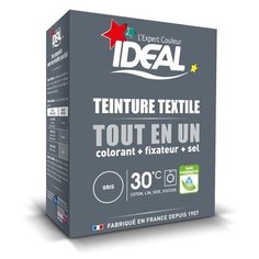 Текстильная краска IDEAL MINI «Все в Одном» для окрашивания одежды и тканей, серая, 230 г.