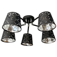Люстра ALBA 5хE27х60W черный Powerlight