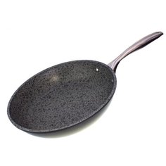 Кованная сковорода PROFFI KITCHEN PKT0156 GREY STONE из алюминия с антипригарным покрытием 26 см