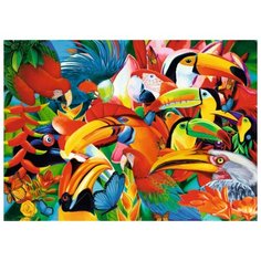 Пазлы 500 деталей "Цветные птицы" Trefl