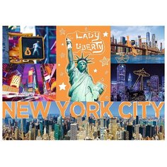 Пазлы 1000 деталей Неон "Неоновый город" Trefl