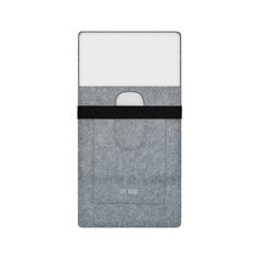 Чехол для 13 MacBook Air Retina 2018-2020 / MacBook 13 Pro 2016-2020 Touch Bar / Макбук Про, Эйр (Аир) 13 дюймов / Lenovo ThinkPad / Asus ZenBook / ноутбука 13 дюймов / подставка / сумка из фетра / вертикальный с крышкой светло-серый Oh, Noo!