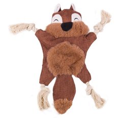 Игрушка для животного, "Не Один Дома" Белочка Brown, коричневый