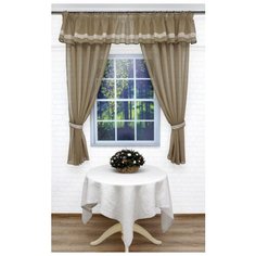 Тюль Византия "Очарование" 01 темно-зеленый