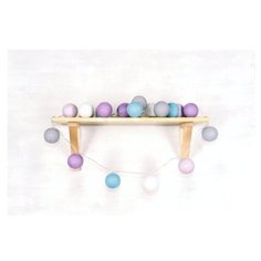 Гирлянда из ниточных шариков "Северное сияние" 10 фонариков от сети Гирляндус