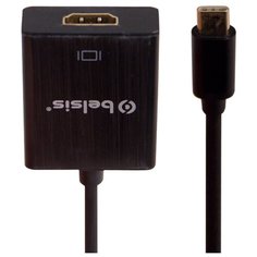 Кабель-адаптер Belsis BW8911 USB 3.1 Type C (m) - HDMI (f), 0,15 м, чёрный