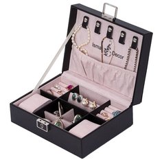 Шкатулка для украшений S-498B черный Ismat Decor