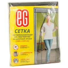 ЕГ Москитная сетка для двери на магнитах, Цветы Еврогарант