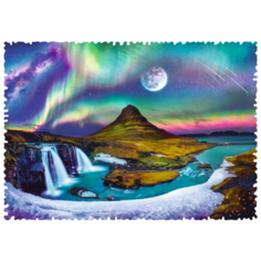 Пазлы 600 деталей Crazy Shapes "Северное сияние над Исландией" Trefl