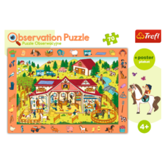 Пазлы 70 деталей на наблюдательность "экскурсия на ферму" Trefl