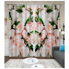 Фотошторы "Оттенки нежности" 145*260 2шт. Блэкаут Сирень