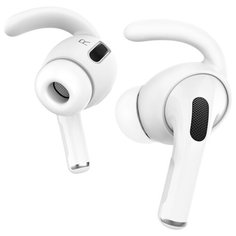 Амбушюры силиконовые Deppa Hooks для AirPods Pro, ушной крюк, 2пары, белый