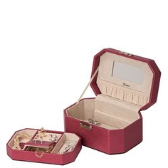 Шкатулка для украшений S-655-7RB бордовый Ismat Decor