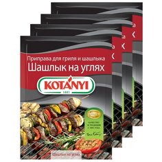 Приправа для гриля и шашлыка Шашлык на углях KOTANYI, пакет 30г (x4)