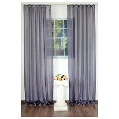 Тюль Византия Purple grey, серо-фиолетовый, 400*270 см