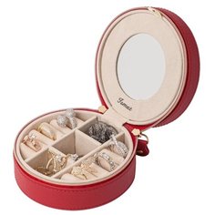 Шкатулка для украшений S-639-RB бордовый Ismat Decor