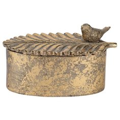 Шкатулка с птичкой 16x10x9 см ГЛАСАР