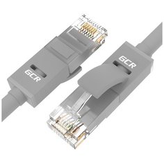 Патч-корд 2м LAN UTP для подключения к интернету GCR LSZH кат6 10 Гбит/с RJ45 серый сетевой кабель для Ethernet cable роутер smart TV ПК PS Xbox