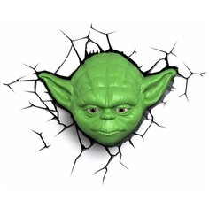 Пробивной 3D-Светильник 3DLightFX "Star Wars" — Йода, цвет зеленый, 50025