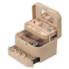 ШКАТУЛКА ДЛЯ УКРАШЕНИЙ S-502E-6BE_БЕЖЕВЫЙ Ismat Decor
