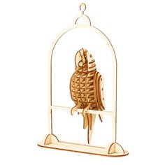 3D деревянный пазл Robotime Птицы - Попугай