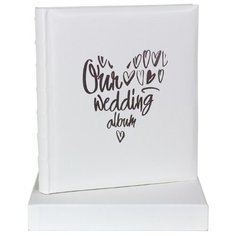 Фотоальбом «Наш свадебный альбом», обложка из эко-кожи, 60 страниц 28х32 см, под уголки Fotografia