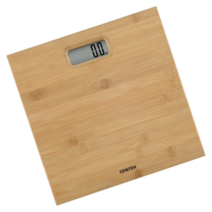 Весы напольные Centek CT-2432 бамбук, электронные, max 180кг, шаг 1г, LCD 65x28, размер 28х28см