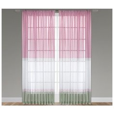 МАРЕ роз Тюль на шт.ленте 300х270,1пр.,плстр. Daily by T