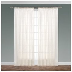 БЕРНА экрю Тюль на шт. ленте 300х270, 1пр., плстр. Daily by T