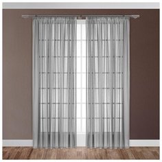 ЭМИЛИЯ сер Тюль на шт.ленте 300х270,1пр.,плстр. Daily by T