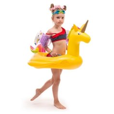 Круг детский для плавания «Единорог» желтый Bradex