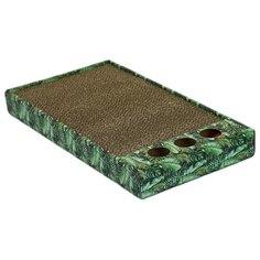 Когтеточка с игрушкой для кошек, "Не Один Дома" Джунгли, зеленый