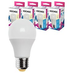Лампочки светодиодные Космос А60 11Вт Е27 4шт (аналог 90Вт) Теплый свет Kosmos
