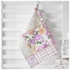 Полотенце кухонное из рогожки; Лаванда; размер 50 х 70 АртДизайн