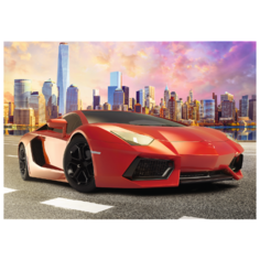 Пазлы 1000 деталей " Красный авто" Trefl