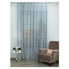 Штора Тюль Amore Mio Тюль жаккардовый RR H 503-2D 3,0*2,7 1 шт. Серый/белый