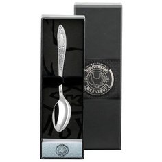 Ложка чайная посеребренная "Жасмин" в футляре Кольчугинский мельхиор