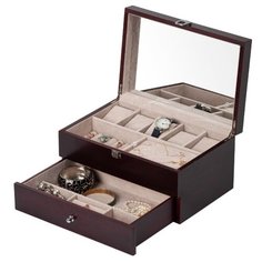 ШКАТУЛКА ДЛЯ УКРАШЕНИЙ S-131BR КОРИЧНЕВЫЙ Ismat Decor