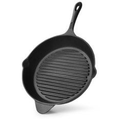 Сковорода-гриль Fissman 30x6,3 см с вспомогательной ручкой (чугун) (4098)