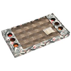Когтеточка для кошек FOXIE Palm Tree Доска с мячиками картон 45х24х5см