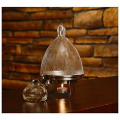 Дистиллятор Устройство Михайлова № 2 для приготовления безалкогольного вина, пива, дистиллированной воды, Стекло с малым колпаком ФЭСТ