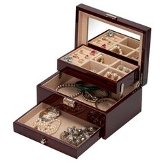 ШКАТУЛКА ДЛЯ УКРАШЕНИЙ KPW-6141SN КОРИЧНЕВЫЙ Ismat Decor