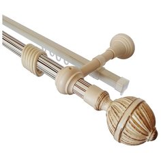 Карниз Комбо 2-ряд 280см. Крем Дубрава