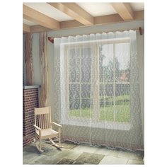 Тюль с вышивкой Белла SANPA HOME COLLECTION, 300*280 см, белый