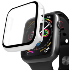 Кейс со стеклом Deppa для Apple Watch 4/5 series, 44 мм, белый