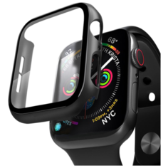 Кейс со стеклом Deppa для Apple Watch 4/5 series, 44 мм, черный
