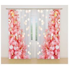 Фотошторы 18617, 145*260 см, 2 шт. Сирень