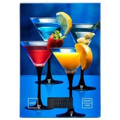 Кухонные весы ECON ECO-BS102K сенсорные с LCD дисплеем и датчиком высокой точности, 20х14х1,8 см